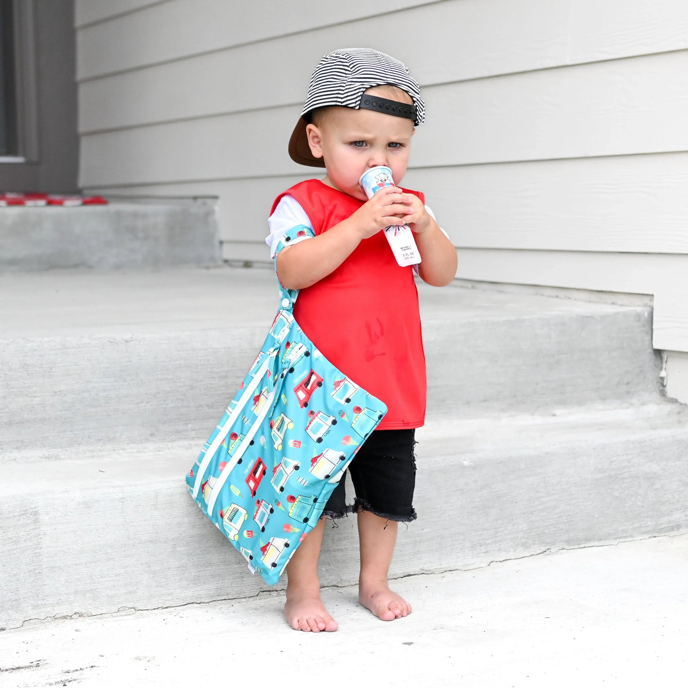 Ice Cream Truck - Waterproof Wet Bag (For mealtime, on-the-go, and more!) - BIG FRENCHIES