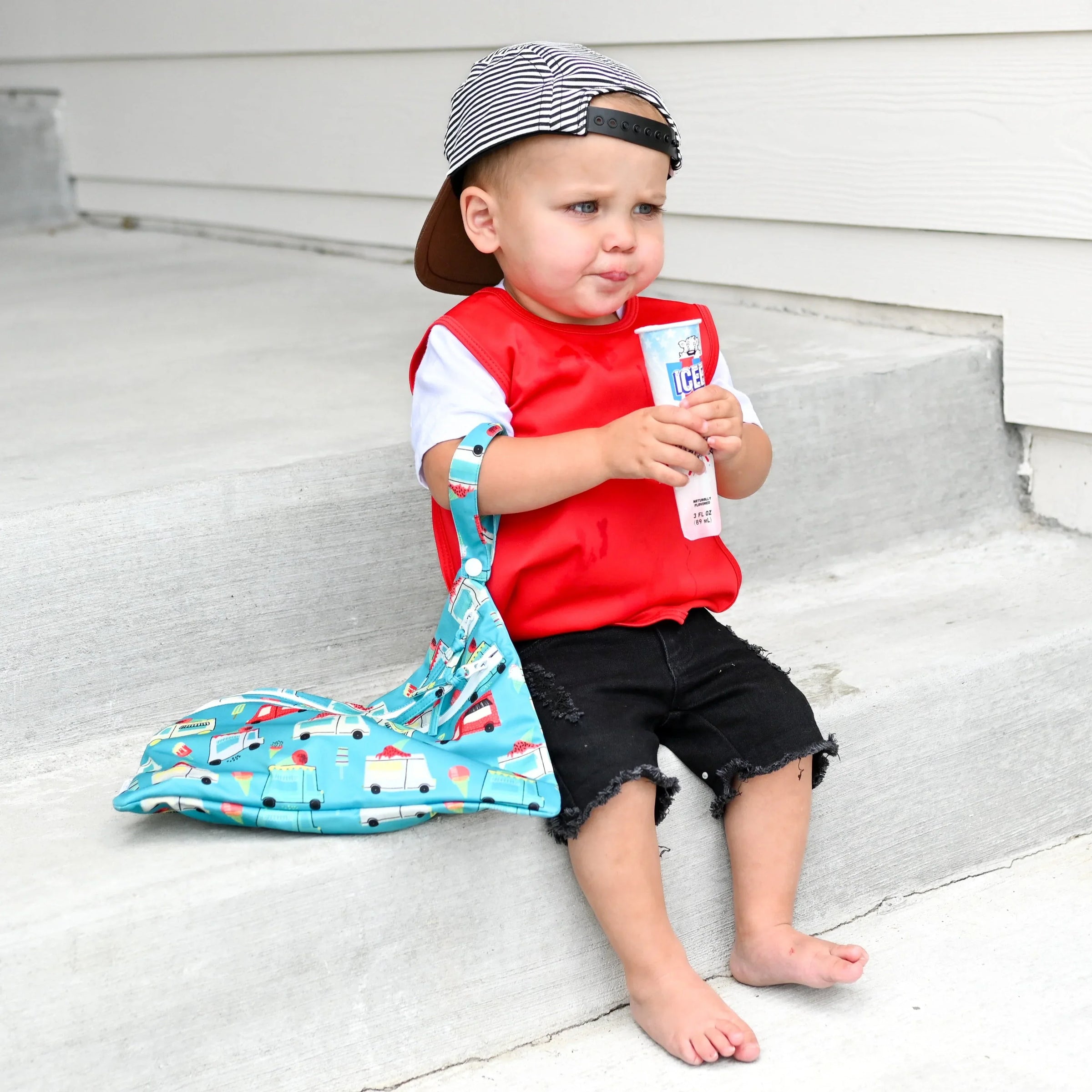 Ice Cream Truck - Waterproof Wet Bag (For mealtime, on-the-go, and more!) - BIG FRENCHIES