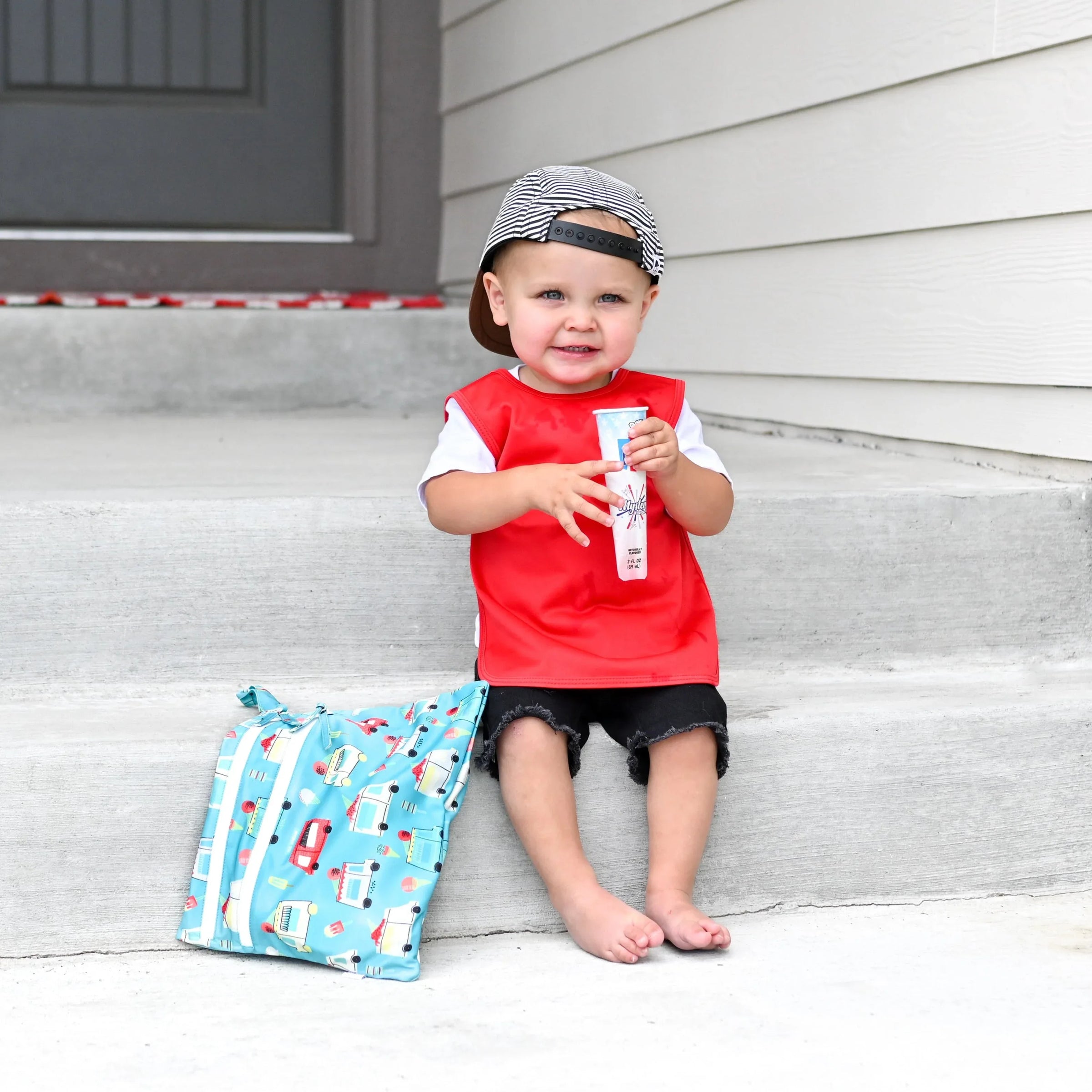 Ice Cream Truck - Waterproof Wet Bag (For mealtime, on-the-go, and more!) - BIG FRENCHIES