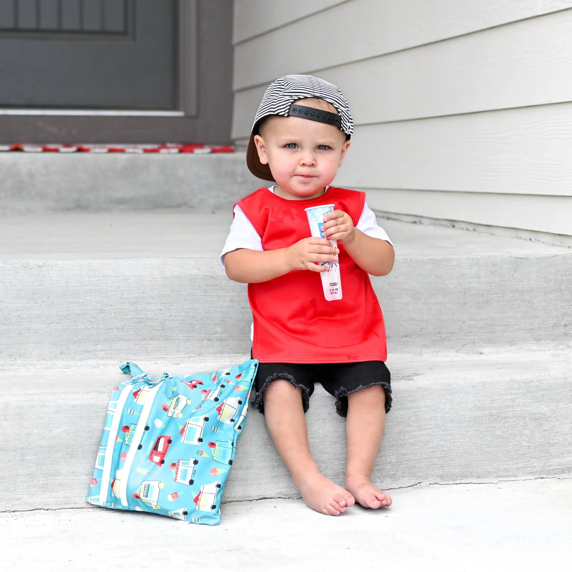 Ice Cream Truck - Waterproof Wet Bag (For mealtime, on-the-go, and more!) - BIG FRENCHIES