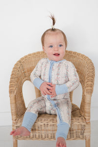 Bow Blossom (Convertible Zip Footies) - BIG FRENCHIES