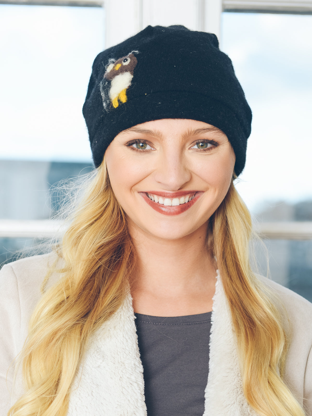 Owl Cashmere Hat - Adult/Big Kid - BIG FRENCHIES