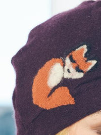 Sleeping Fox Cashmere Hat - Toddler - BIG FRENCHIES