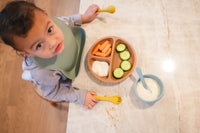 Duck Egg Blue Suction Bowl and Spoon Set - BIG FRENCHIES
