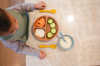 Duck Egg Blue Suction Bowl and Spoon Set - BIG FRENCHIES