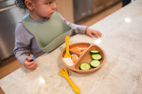 Sage Silicone Baby Bib - BIG FRENCHIES