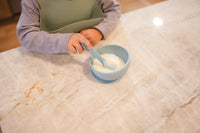 Duck Egg Blue Suction Bowl and Spoon Set - BIG FRENCHIES