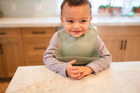 Sage Silicone Baby Bib - BIG FRENCHIES