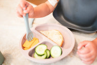 Charcoal Silicone Baby Bib - BIG FRENCHIES