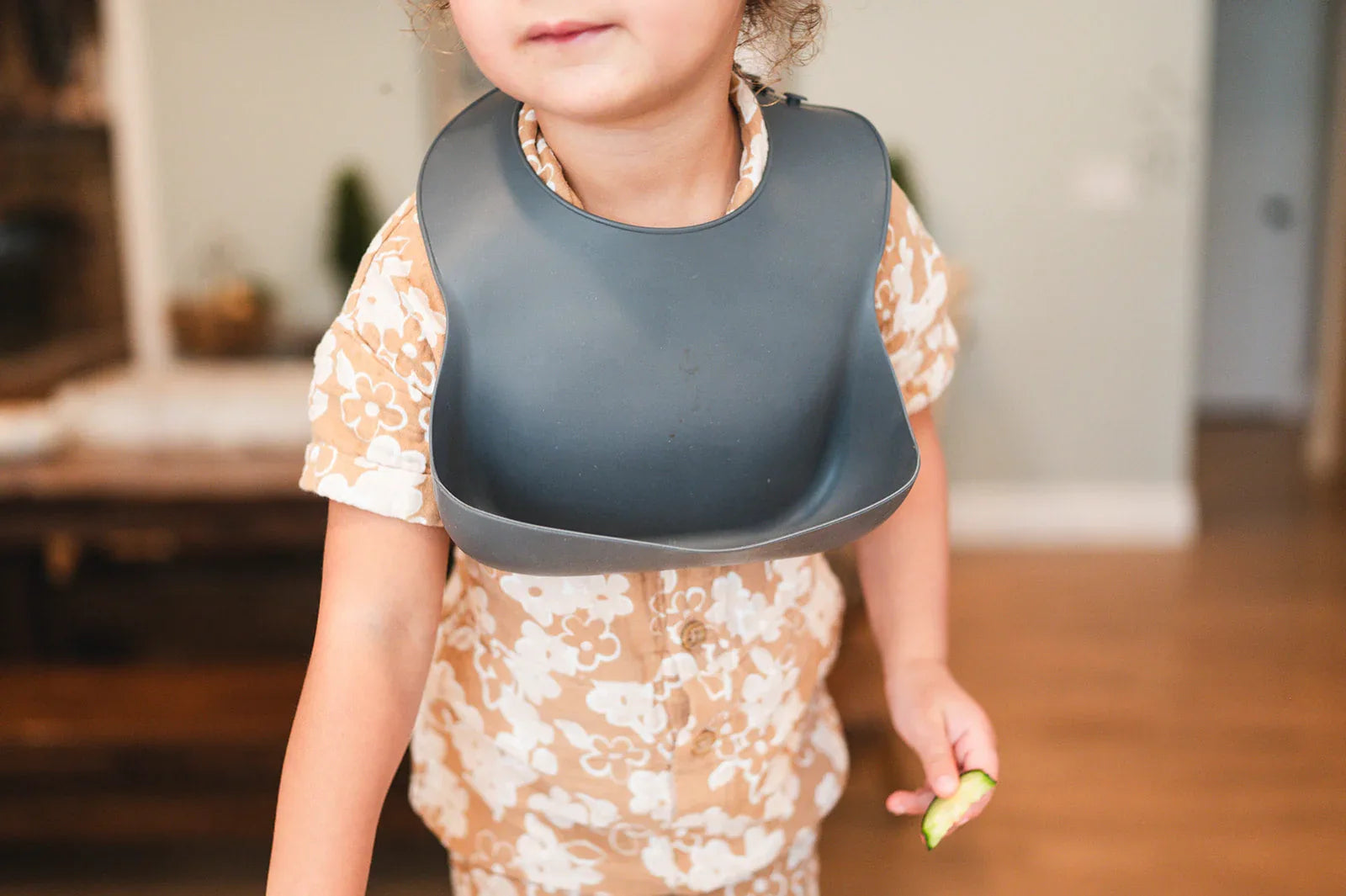 Charcoal Silicone Baby Bib - BIG FRENCHIES