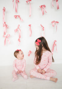 Pink Bows (Long Sleeve PJ) - BIG FRENCHIES