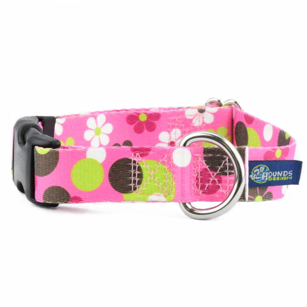 Daisy Dot Buckle Martingale Dog Collar – EarthStyle-Pet Collars & Leashes-BIG FRENCHIES-2 Hounds Design