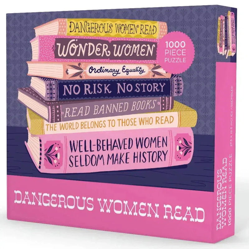 Dangerous Women Read 1000 Piece Jigsaw Puzzle Gibbs Smith - BIG FRENCHIES