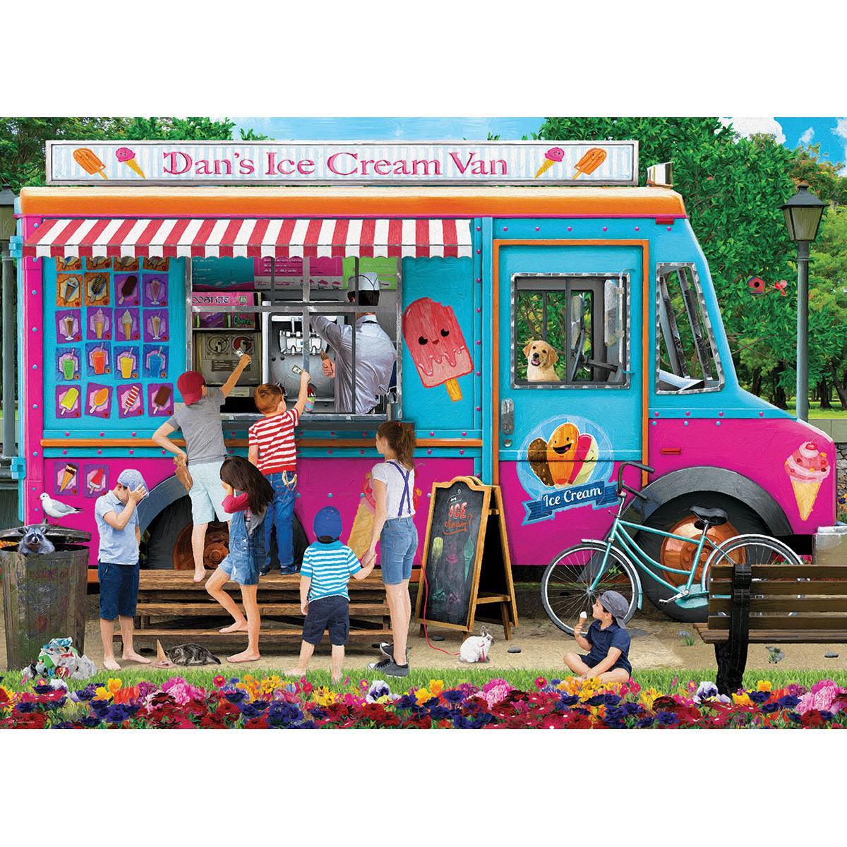 Dan's Ice Cream Van 1000 Piece Jigsaw Puzzle Eurographics - BIG FRENCHIES