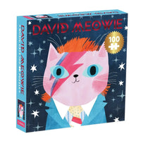 David Meowie Music Cats 100 Piece Jigsaw Puzzle Mudpuppy