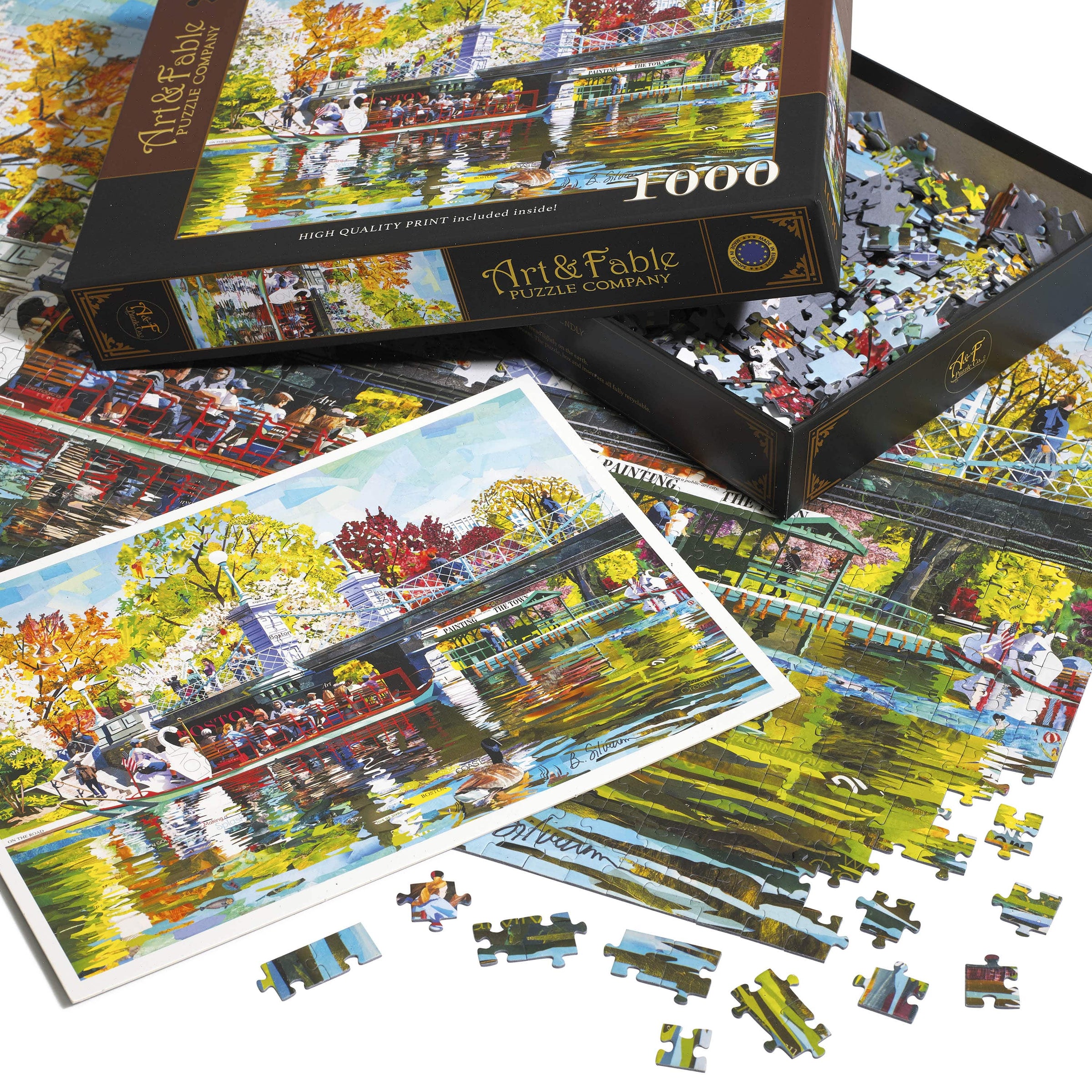 Day in the Garden 1000 Piece Premium Jigsaw Puzzle Art & Fable