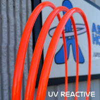 UV Orange 5/8" Polypro Hula Hoop - Ready to Ship