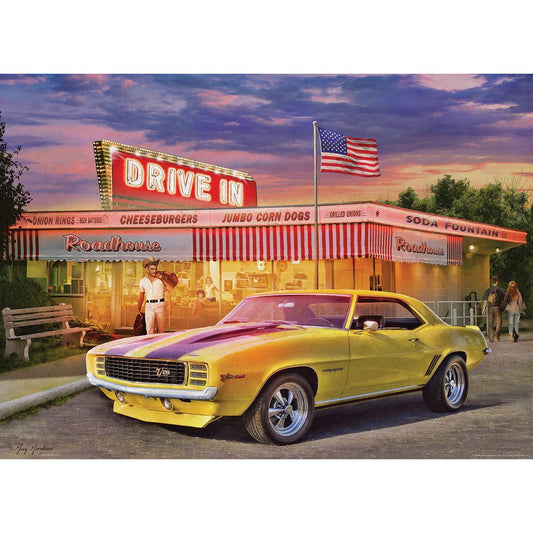 Daytona Yellow Zeta Camaro 1000 Piece Jigsaw Puzzle Eurographics - BIG FRENCHIES
