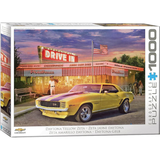 Daytona Yellow Zeta Camaro 1000 Piece Jigsaw Puzzle Eurographics - BIG FRENCHIES