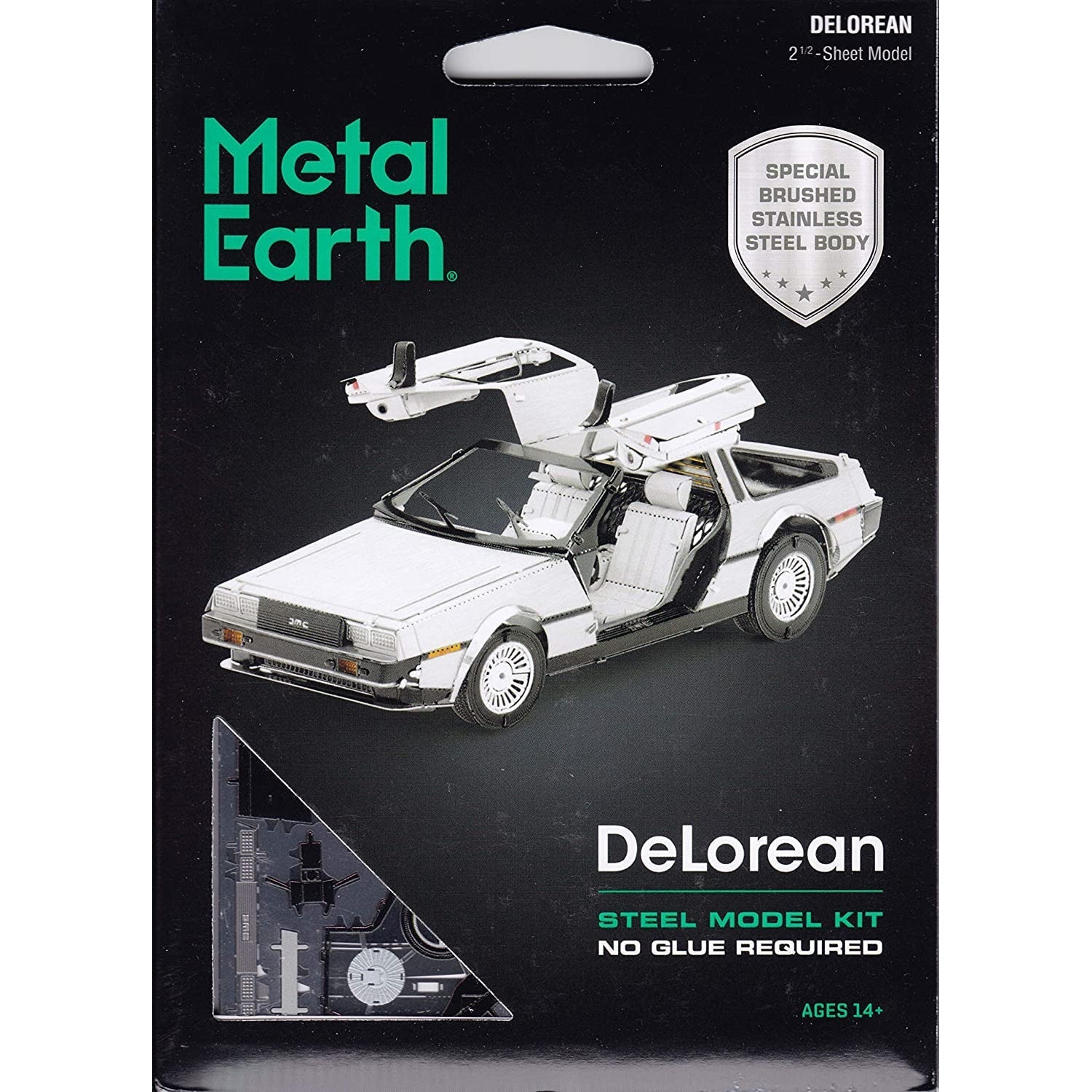 DeLorean 3D Steel Model Kit Metal Earth