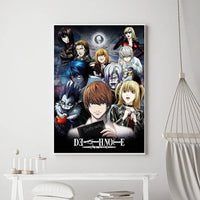 Death Note Anime Poster Prints Wall Art, Painting Bedroom Living Room Wall Bar Restaurant Decor