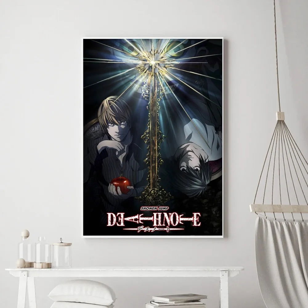 Death Note Anime Poster Prints Wall Art, Painting Bedroom Living Room Wall Bar Restaurant Decor