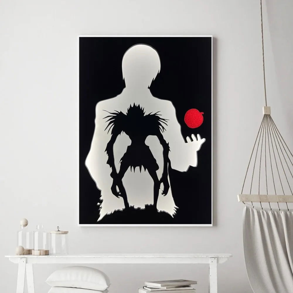 Death Note Anime Poster Prints Wall Art, Painting Bedroom Living Room Wall Bar Restaurant Decor