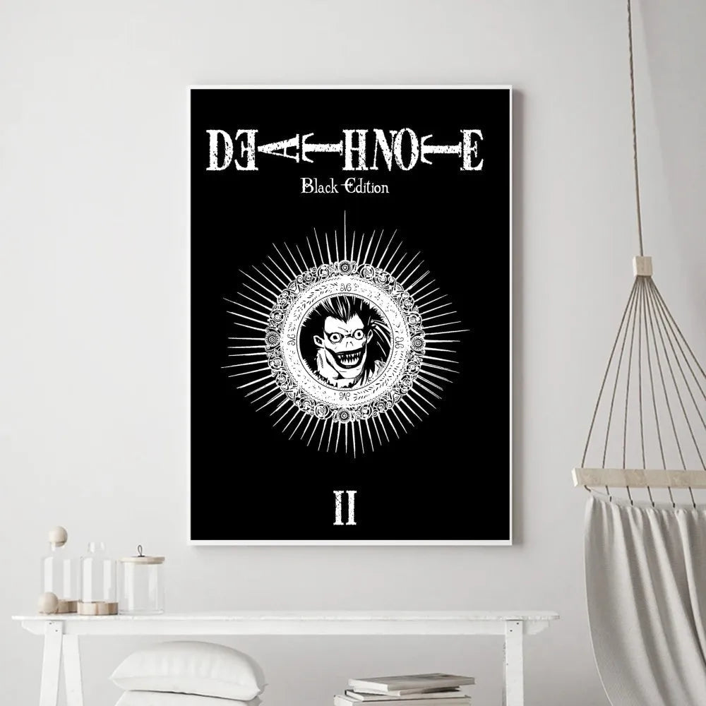 Death Note Anime Poster Prints Wall Art, Painting Bedroom Living Room Wall Bar Restaurant Decor