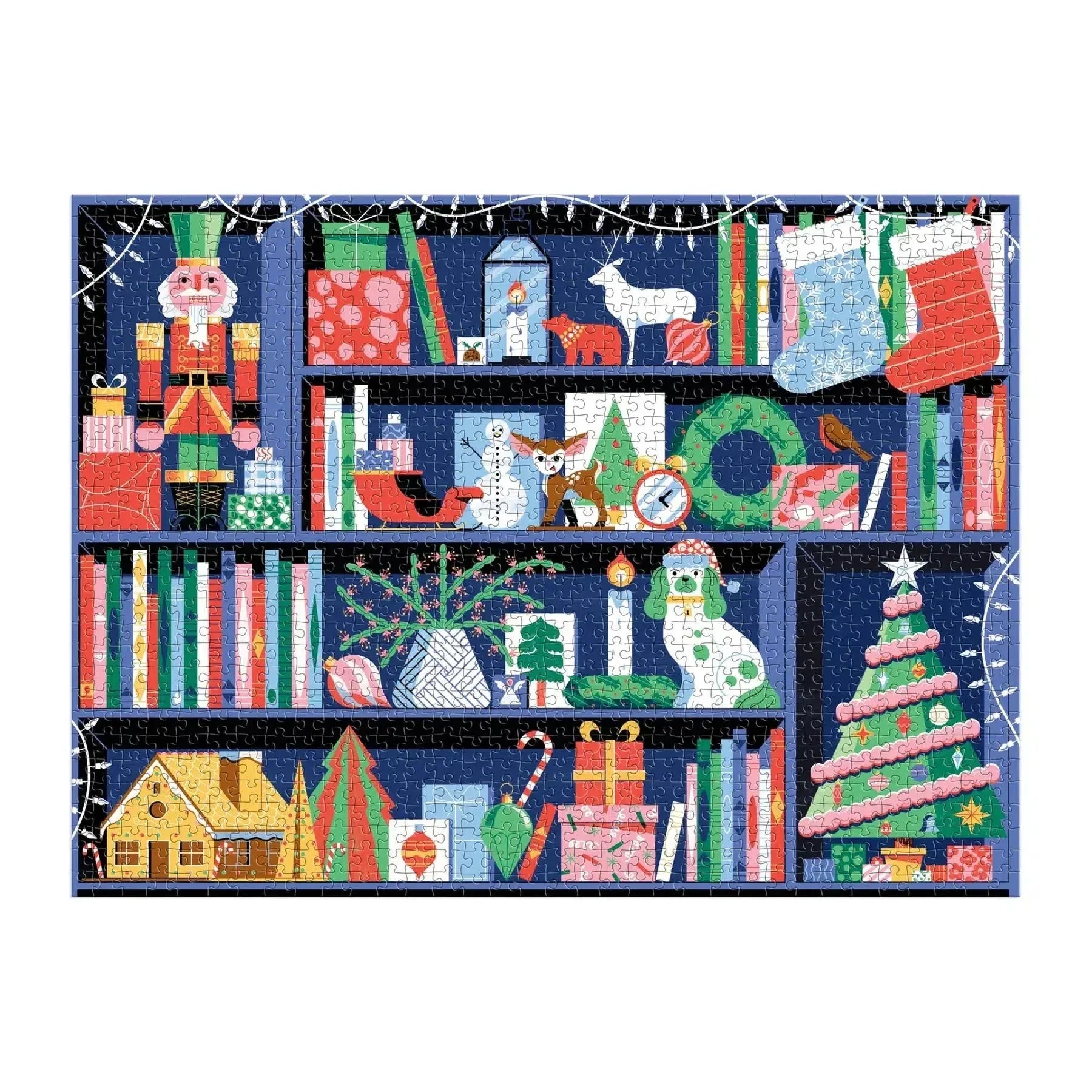 Deck the Shelves 1000 Piece Jigsaw Puzzle Galison - BIG FRENCHIES