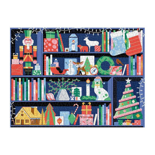 Deck the Shelves 1000 Piece Jigsaw Puzzle Galison - BIG FRENCHIES
