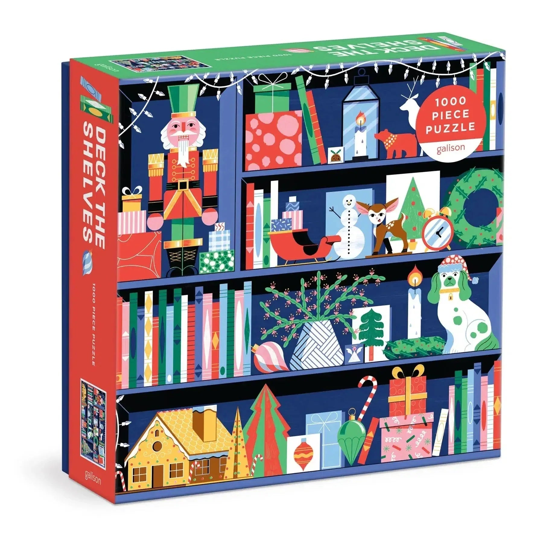 Deck the Shelves 1000 Piece Jigsaw Puzzle Galison - BIG FRENCHIES