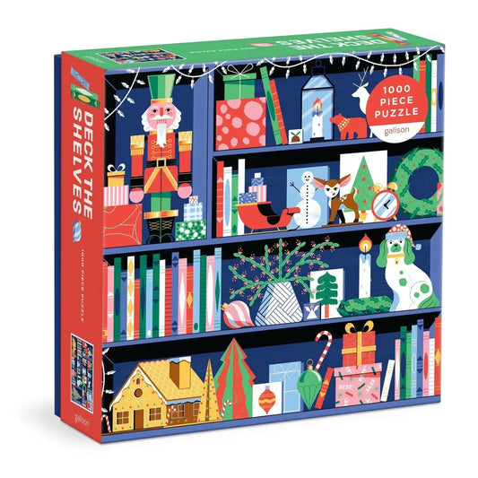 Deck the Shelves 1000 Piece Jigsaw Puzzle Galison - BIG FRENCHIES