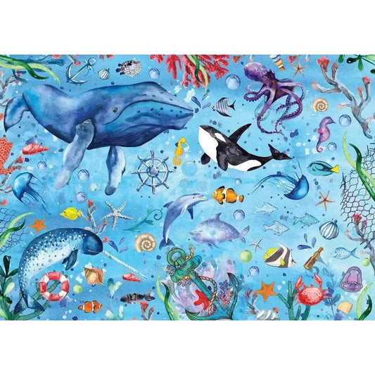 Deep Blue Sea 1000 Piece Jigsaw Puzzle Enjoy - BIG FRENCHIES
