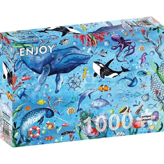Deep Blue Sea 1000 Piece Jigsaw Puzzle Enjoy - BIG FRENCHIES