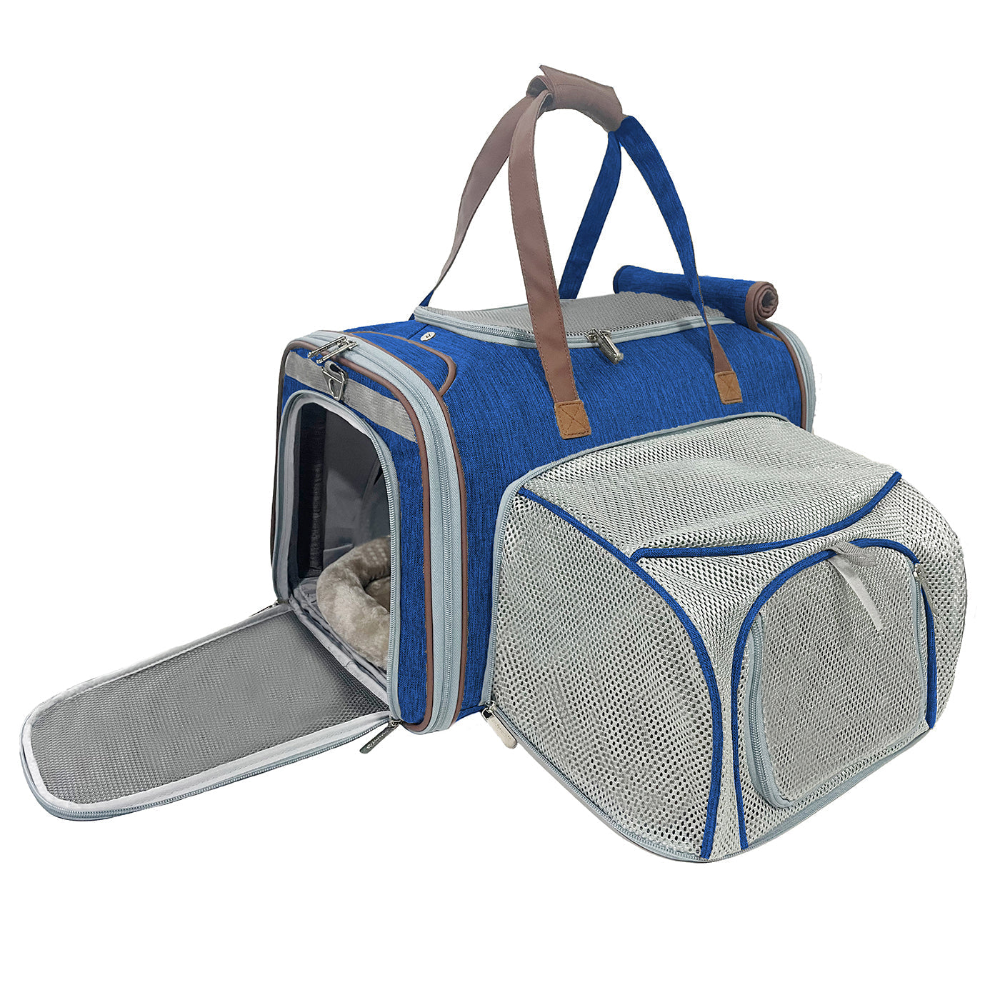 Mr. Peanut's Gold Series Standard Size Airline Compliant Expandable Pet Carrier V3.0 - BIG FRENCHIES