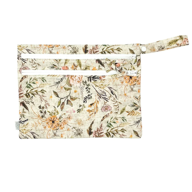Delilah Floral - Waterproof Wet Bag (For mealtime, on-the-go, and more!) - BIG FRENCHIES