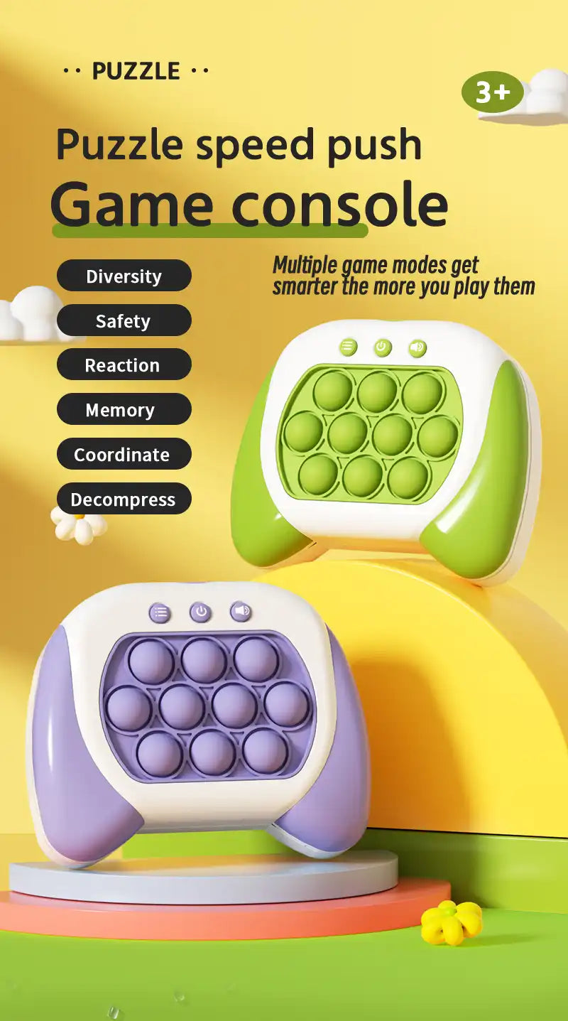 MEACAOFG 2023 New Quick Push Game Console Machine Whack A Mole Thinking Logic Focus Educational Puzzle Ball Stress Relief Fidget Toys