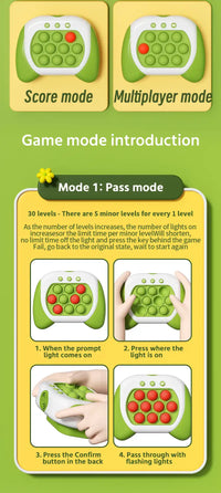 MEACAOFG 2023 New Quick Push Game Console Machine Whack A Mole Thinking Logic Focus Educational Puzzle Ball Stress Relief Fidget Toys