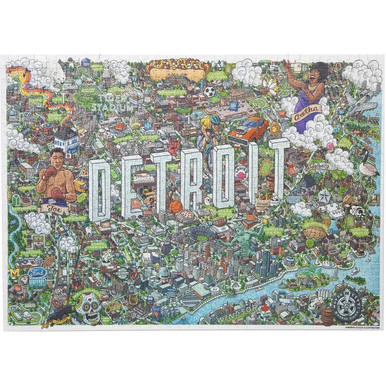 Detroit 1000 Piece Jigsaw Puzzle Birdie