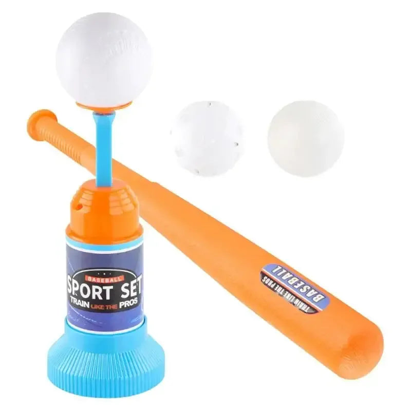 Children's Baseball Launcher Toy Set Baseball Tees Include 3 Balls Launcher Outdoor Sports Automatic Ball Toys Gifts for Toddler - # BOT&G521510002 - BIG FRENCHIES