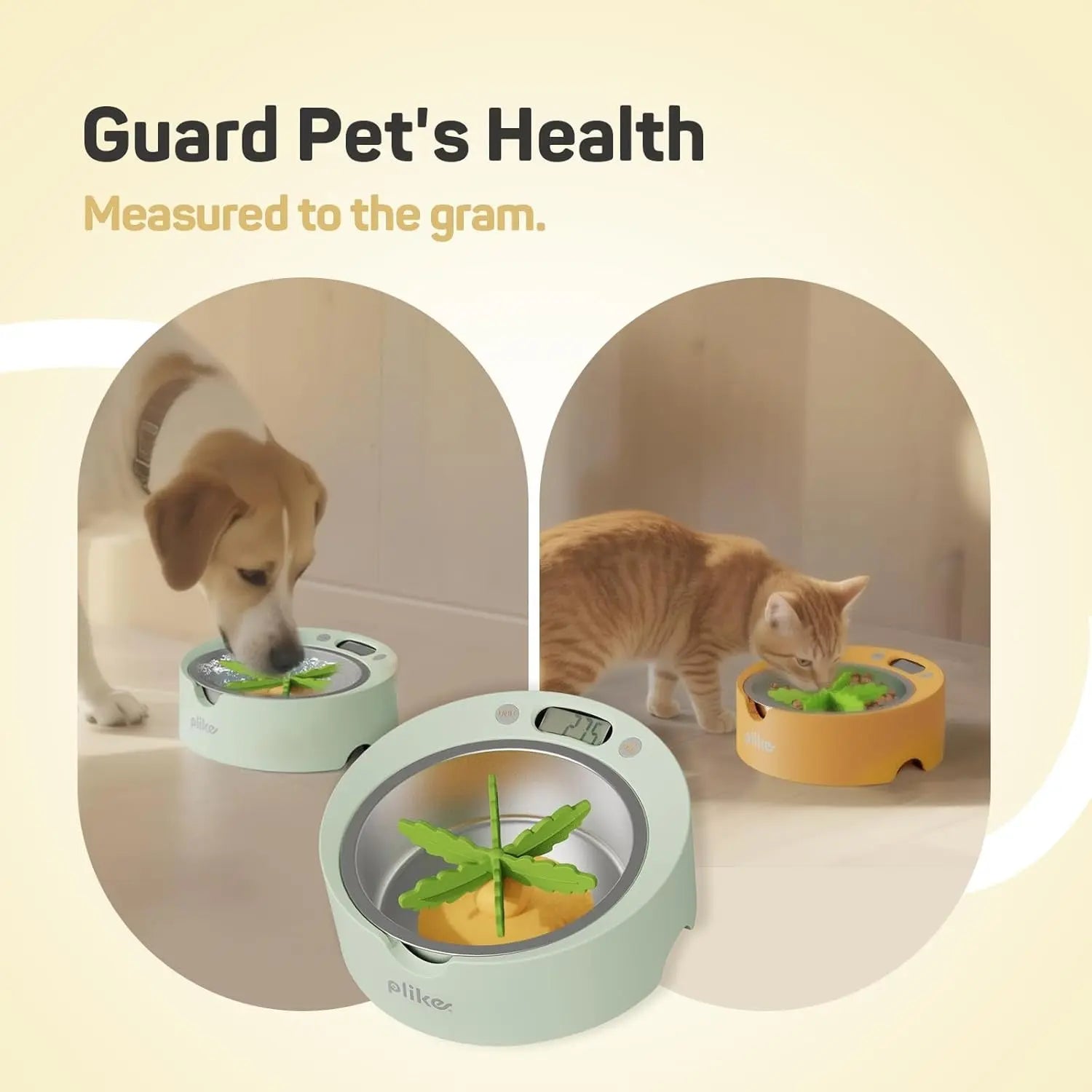 Digital Pet Food Bowl with Scale & Slow Feeder Insert – Cats & Dogs Portion Control - BIG FRENCHIES