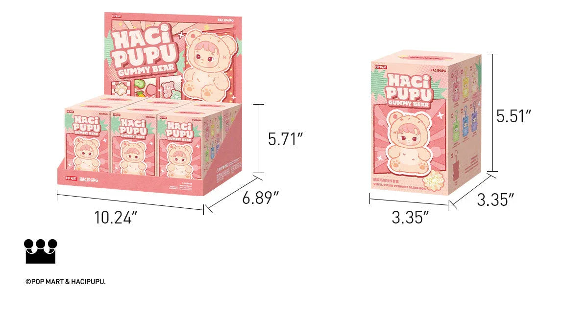 Hacipupu Gummy Bear Series - Vinyl Plush Pendant - BIG FRENCHIES
