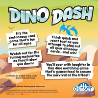 Dino Dash Card Game - Be Quick or Be Extinct - Outset - BIG FRENCHIES