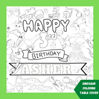 Dinosaur Coloring Tablecloth - BIG FRENCHIES