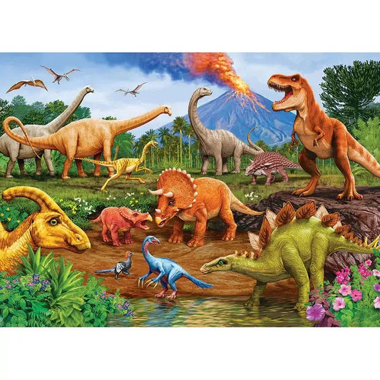 Dinos 350 Piece Family Jigsaw Puzzle Cobble Hill - BIG FRENCHIES
