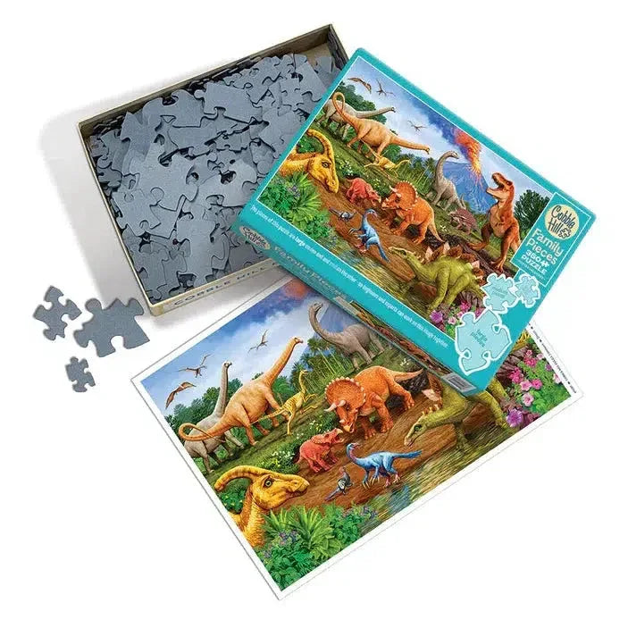Dinos 350 Piece Family Jigsaw Puzzle Cobble Hill - BIG FRENCHIES