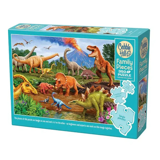 Dinos 350 Piece Family Jigsaw Puzzle Cobble Hill - BIG FRENCHIES