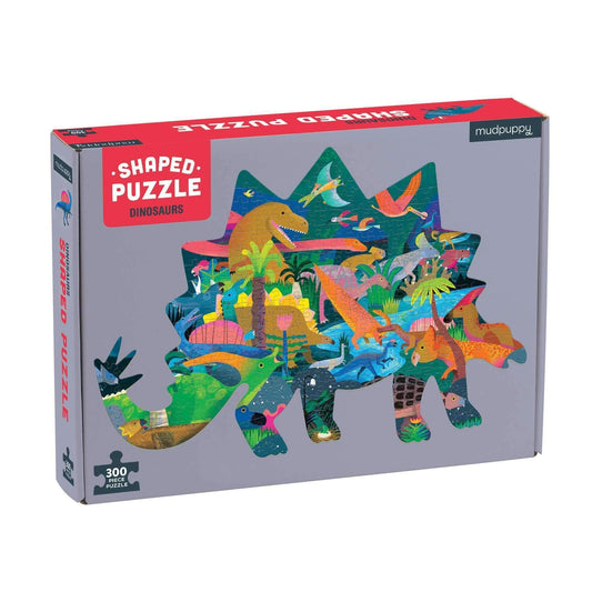 Dinosaurs 300 Piece Shaped Jigsaw Puzzle Mudpuppy - BIG FRENCHIES