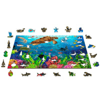 Diving Paradise 400 Piece Wood Jigsaw Puzzle Wooden City