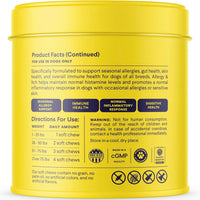 Dog Allergy Chews Itch Relief Immune Skin Support Probiotics Omega 90 Ct